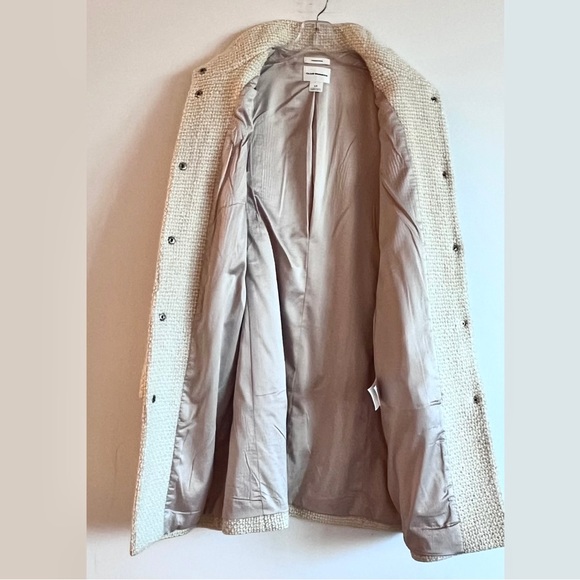 BNWOT CLUB MONACO CREAM BOUCLE FABRIC COAT - Picture 3 of 12